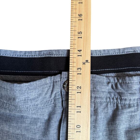 Loco Skailz Hybrid Shorts 42 Gray Stretch Boardwalk Surf Zip Pocket Mens - Picture 10 of 12